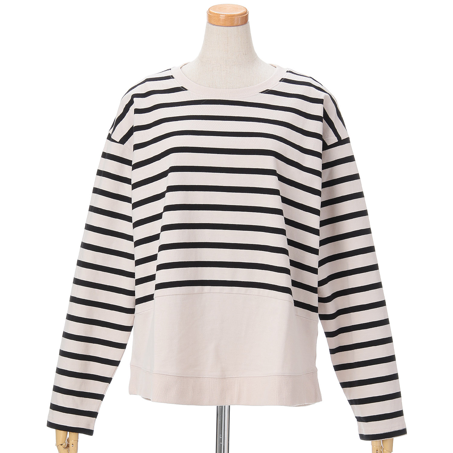 le colis  裾切替えボーダーまるプルオーバー - 画像2