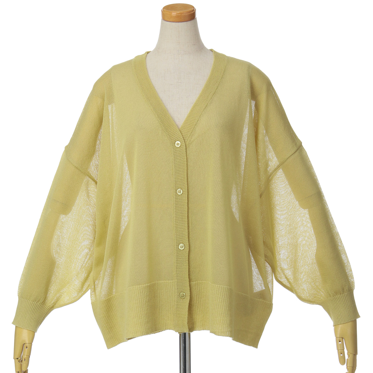 le colis シャリシャリシアーロゴ刺繍ワイドカーデ - 画像6