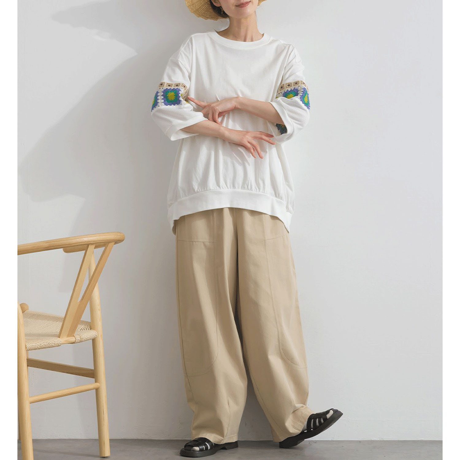 【ETONET限定】 iriey クロシェモチーフプルオーバー - 画像21