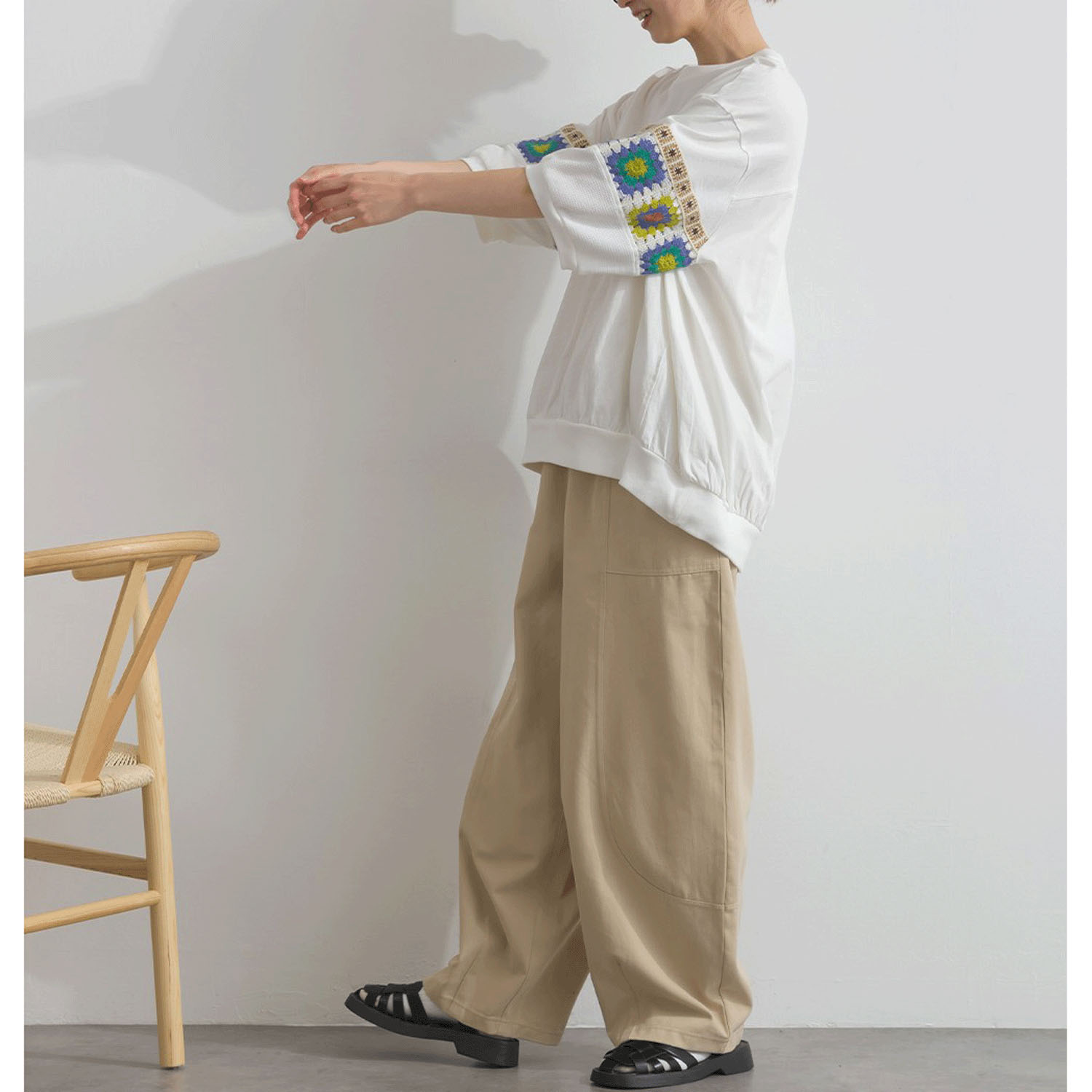 【ETONET限定】 iriey クロシェモチーフプルオーバー - 画像22