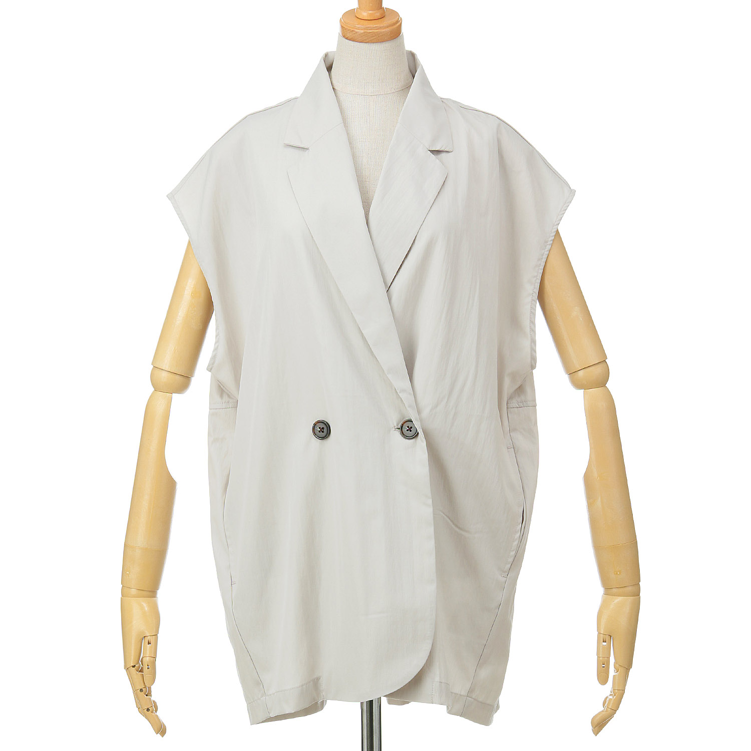 le colis ナイロンヴィンテージテーラーベスト - 画像5