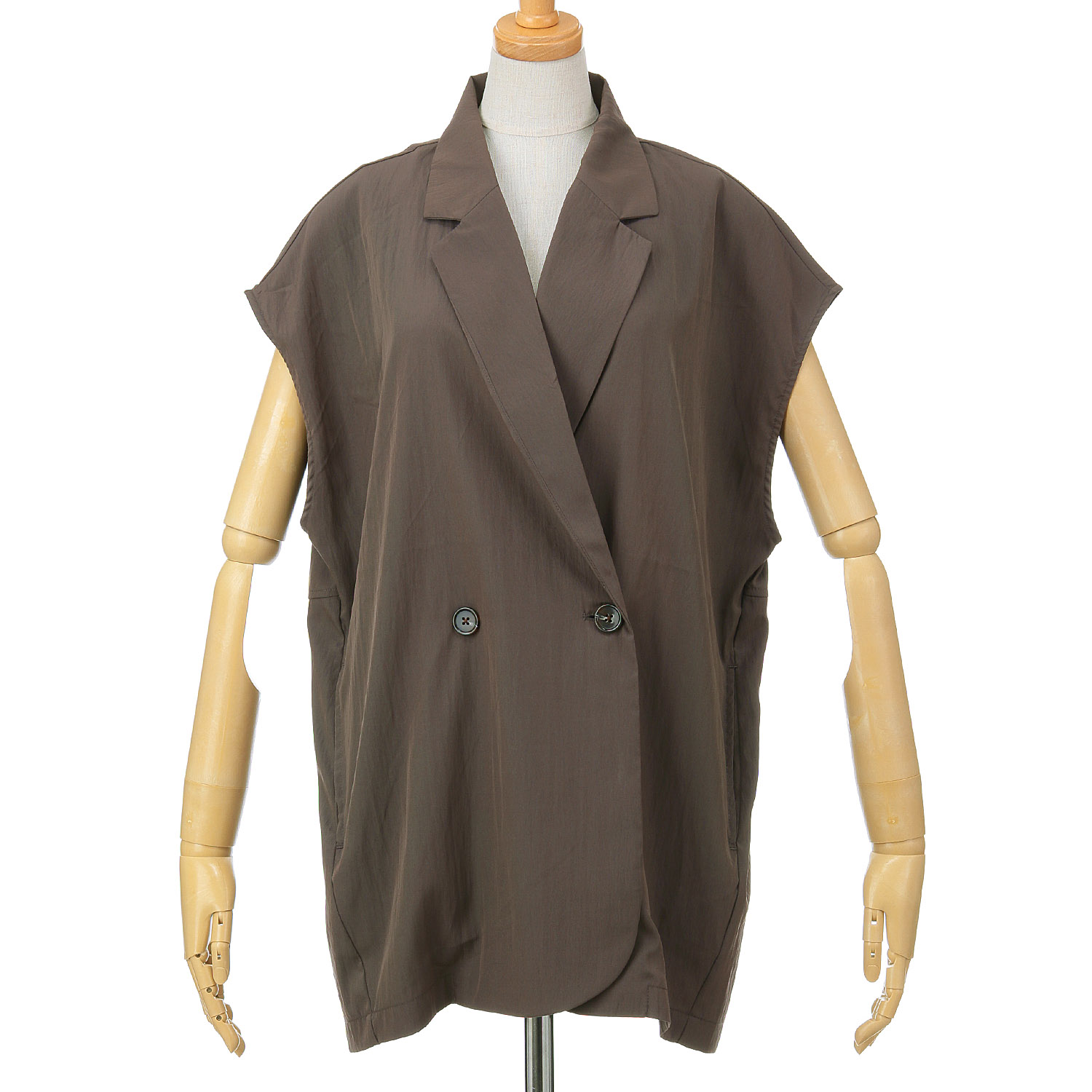 le colis ナイロンヴィンテージテーラーベスト - 画像9