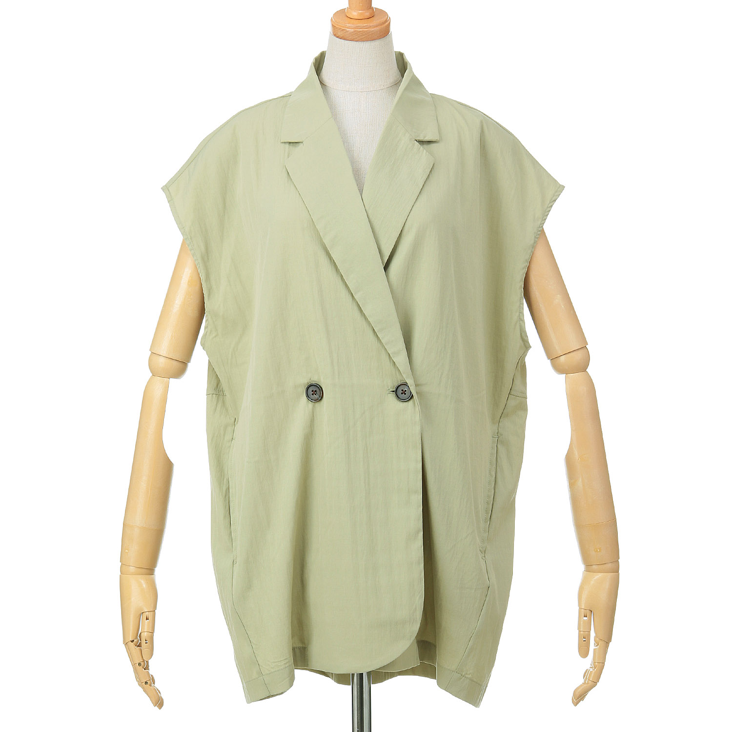 le colis ナイロンヴィンテージテーラーベスト - 画像10