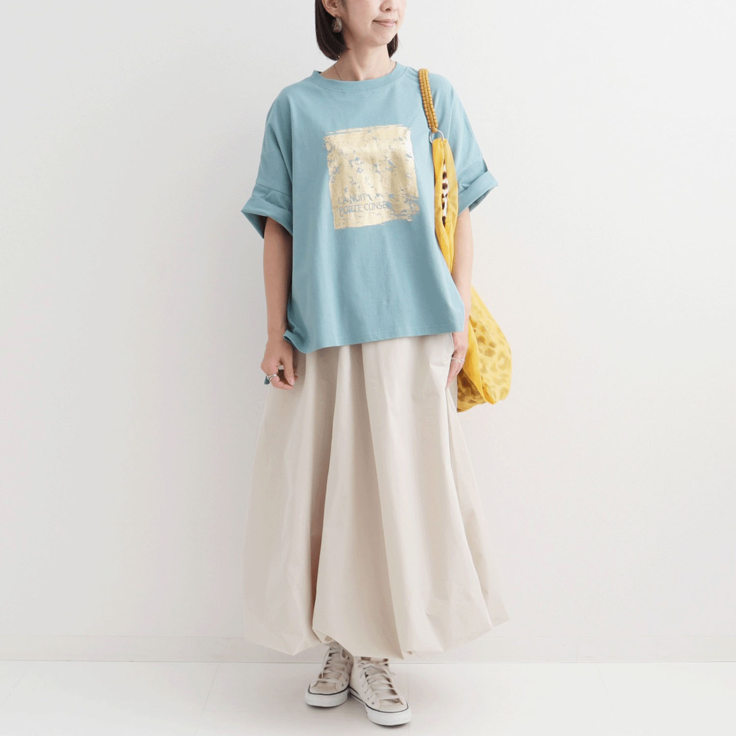 le colis ドライタッチワイドロゴTEE 接触冷感 - 画像10