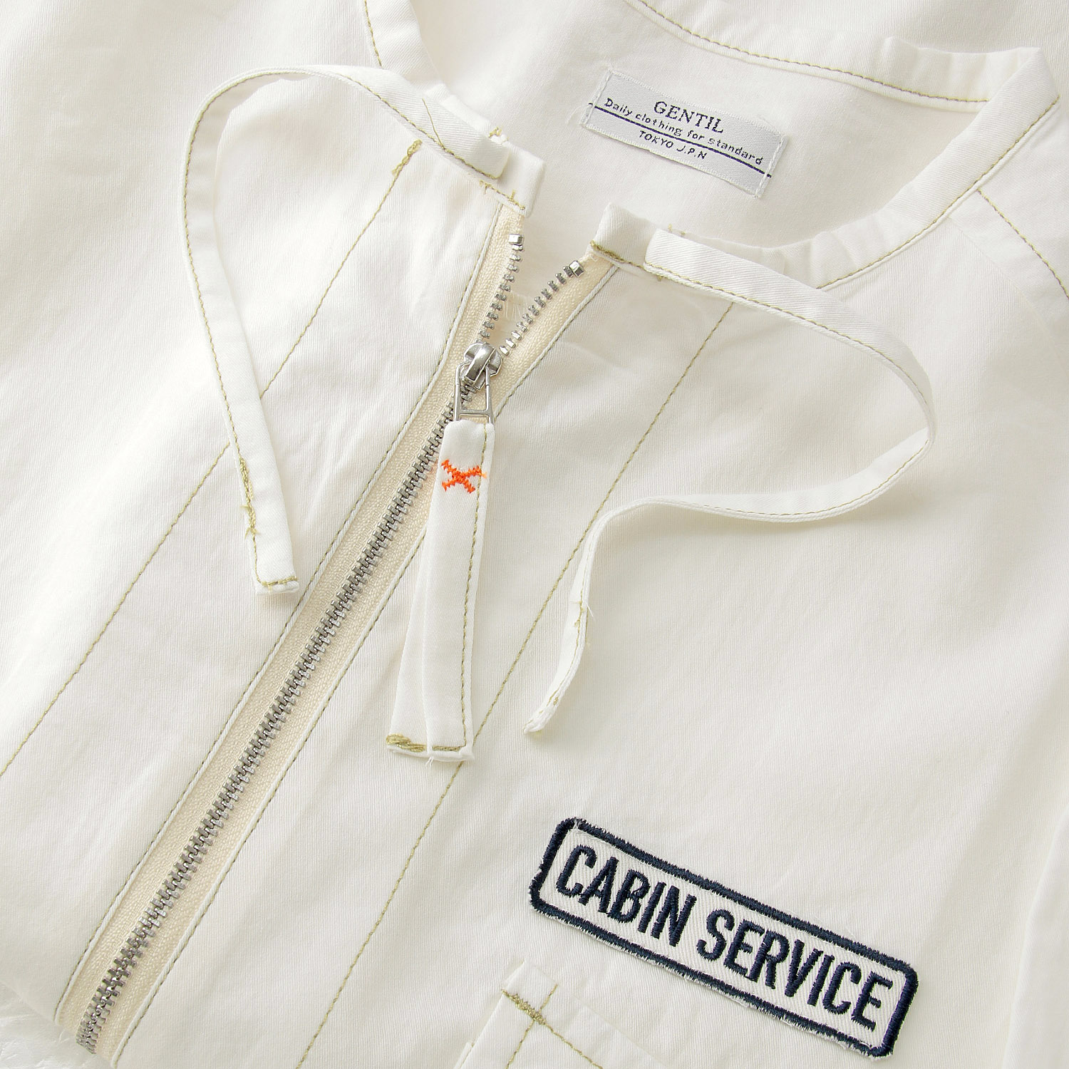 GENTIL ハーフジップデニムシャツ - 画像6