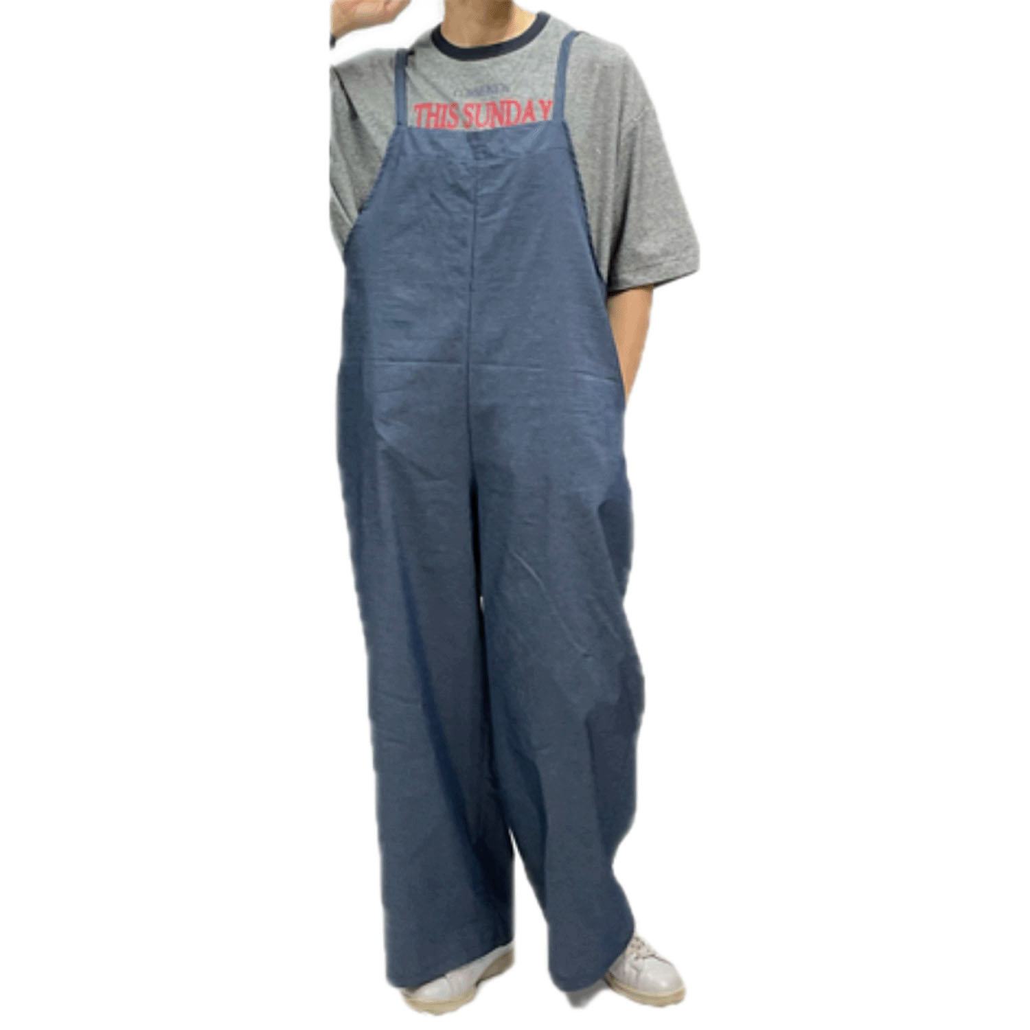 GENTIL ライトデニムサロペット