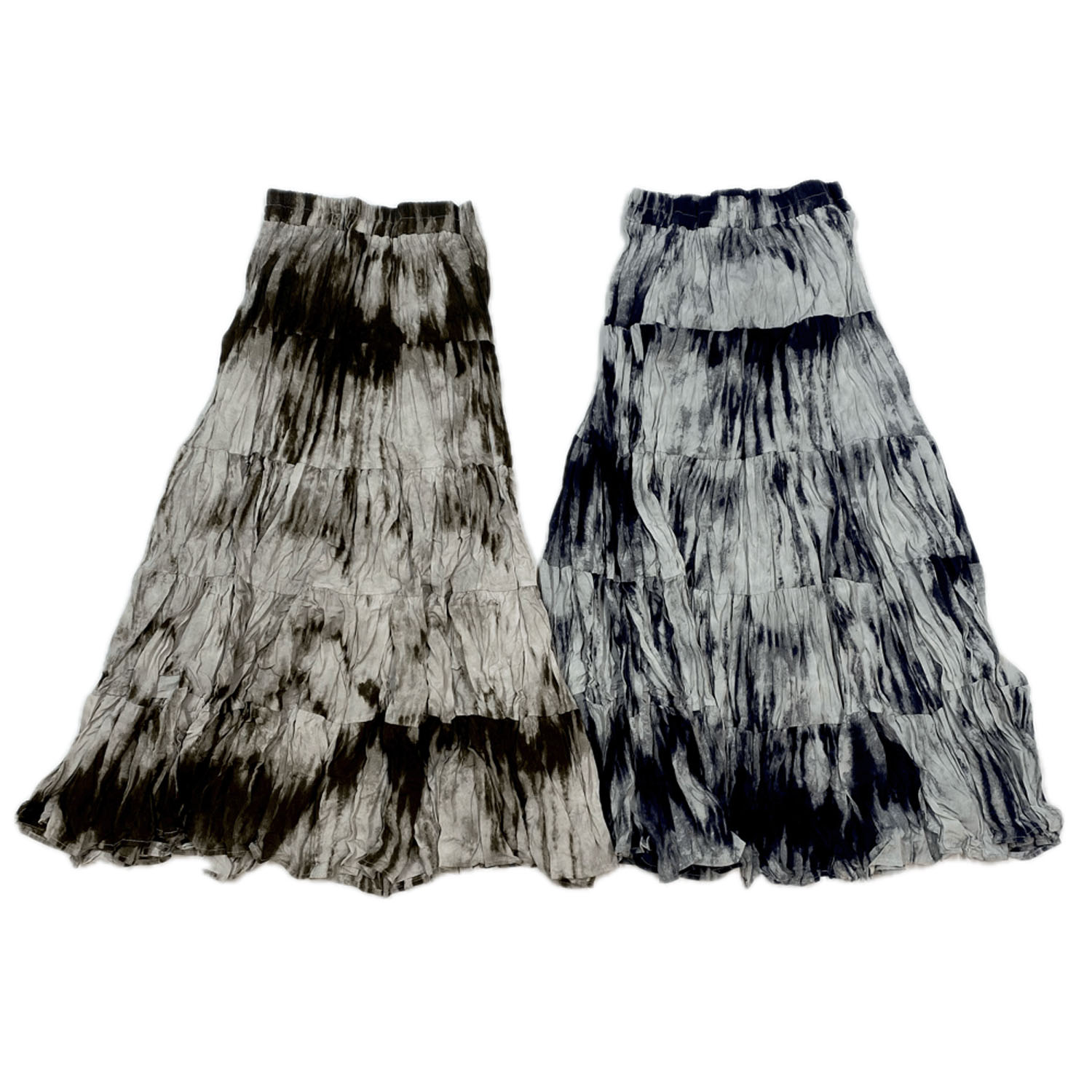 GENTIL タイダイプリント クリンクル加工スカート - 画像2