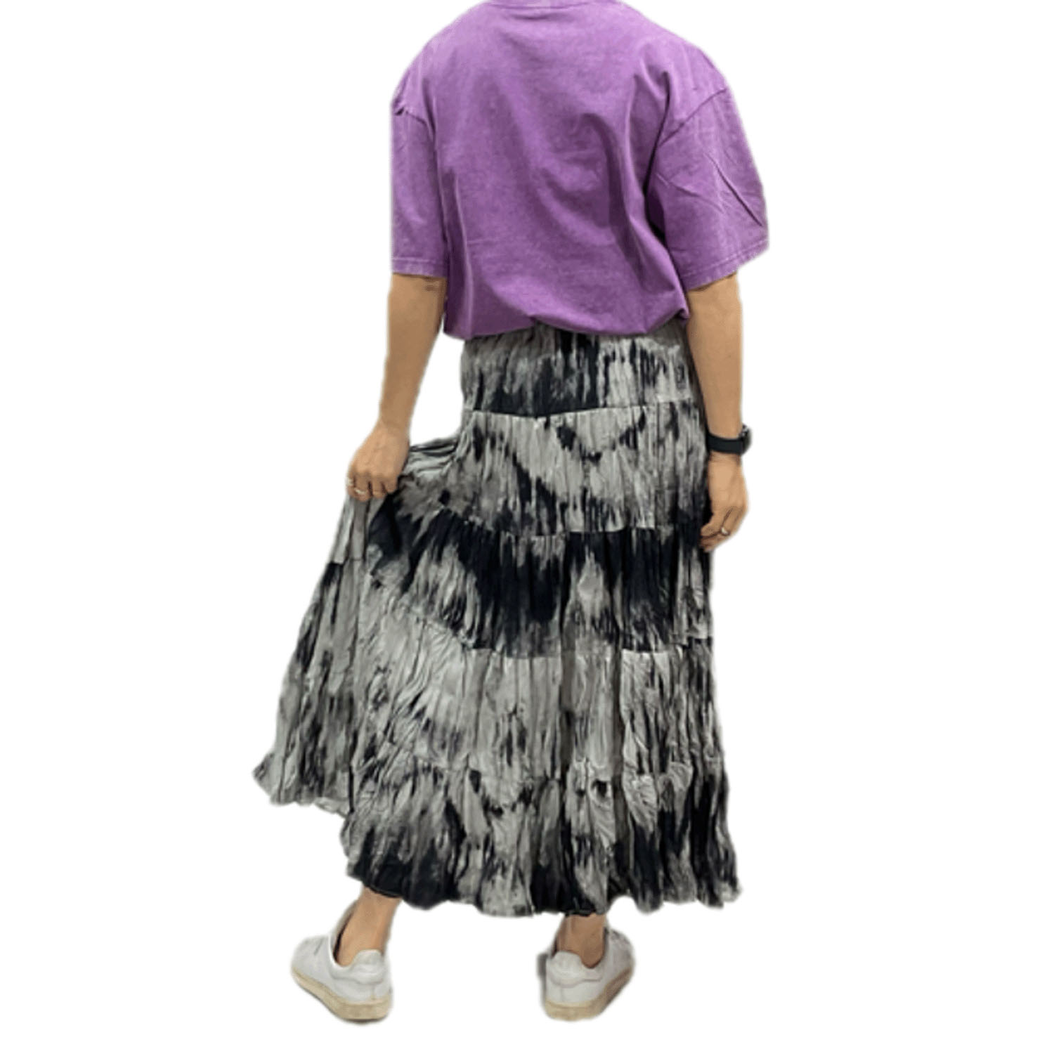 GENTIL タイダイプリント クリンクル加工スカート - 画像7