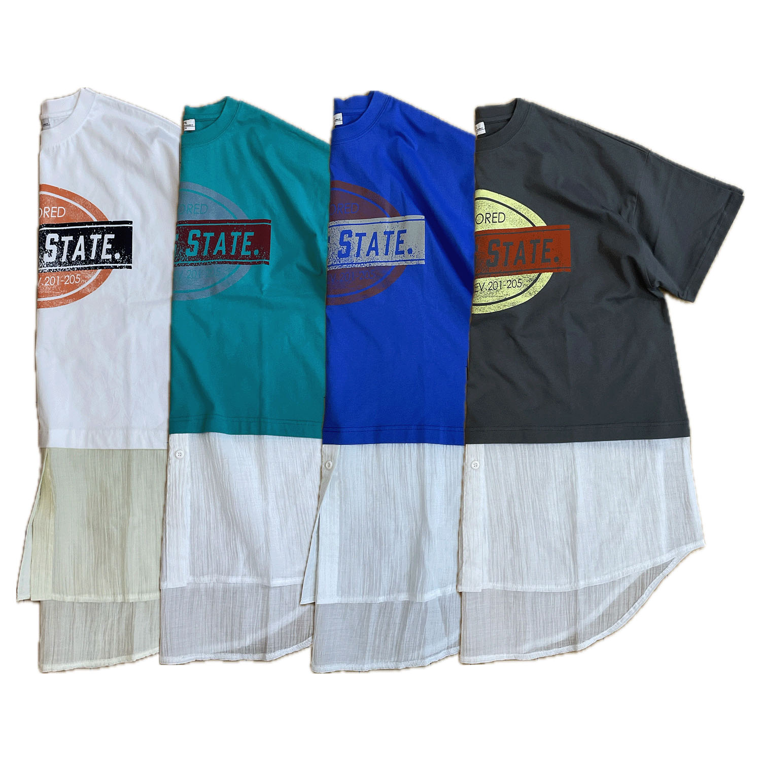 GENTIL シャツレイヤード風プリントT - 画像2