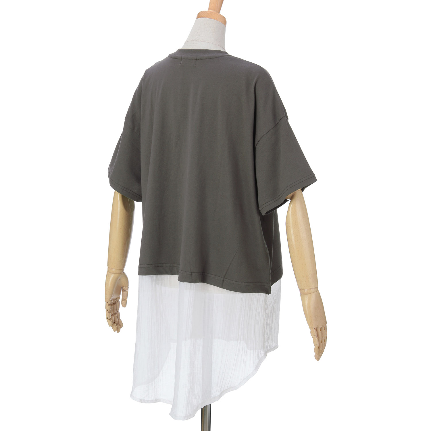 GENTIL シャツレイヤード風プリントT - 画像7