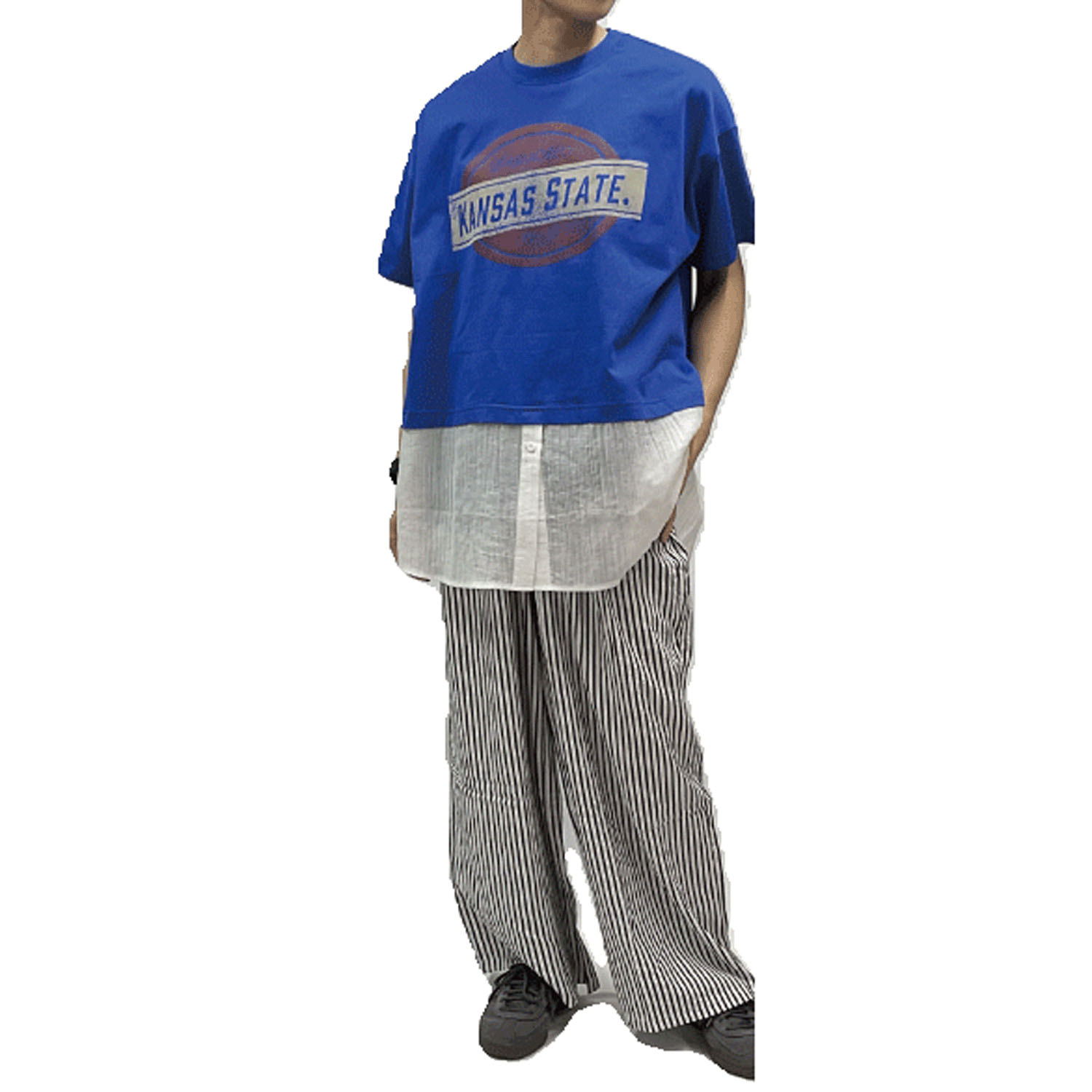 GENTIL シャツレイヤード風プリントT - 画像10