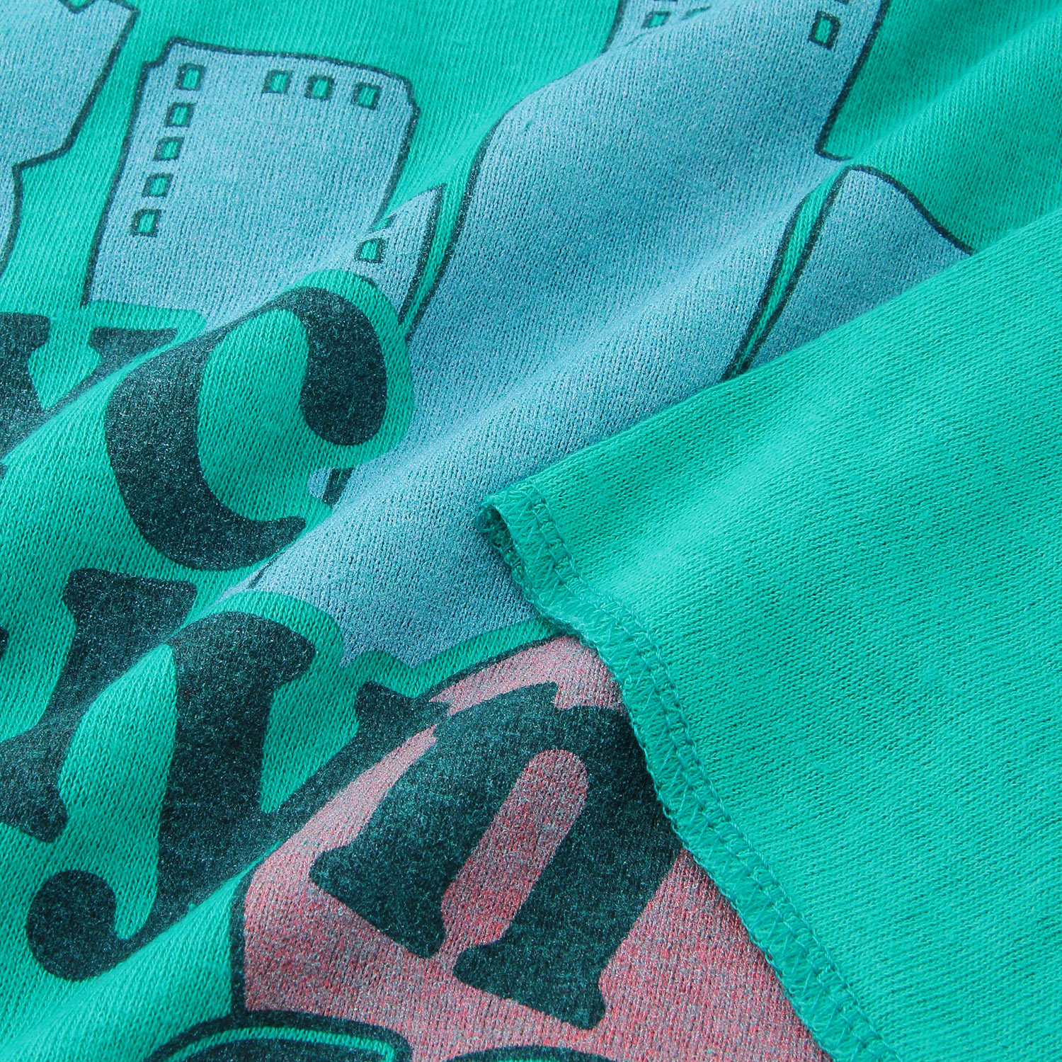 GENTIL 麻タッチ天竺ロールネックプリントTee - 画像12