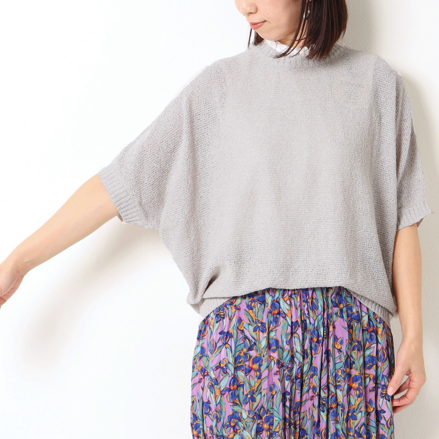 le colis ラメブークレードルマンプルオーバー