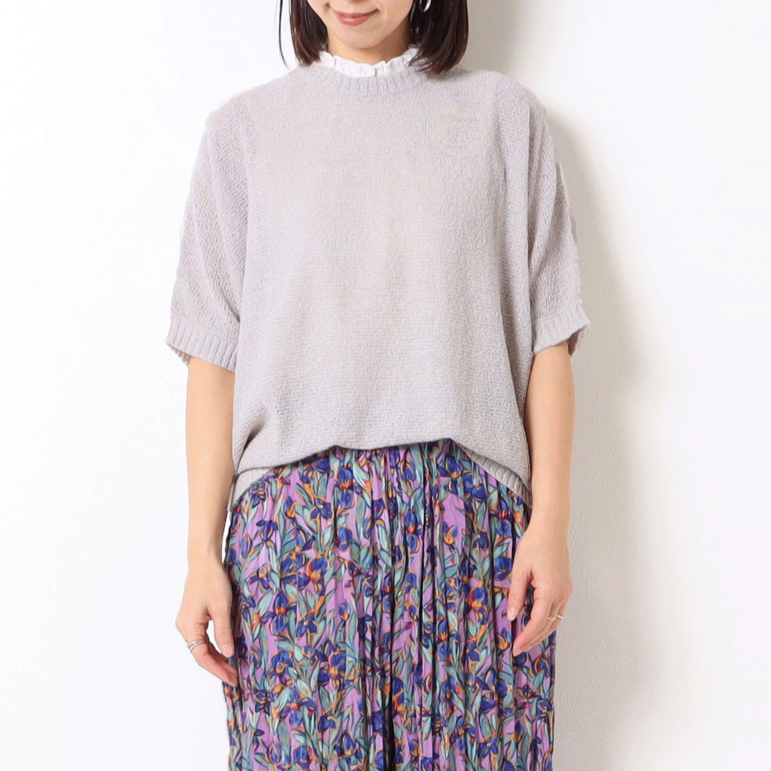 le colis ラメブークレードルマンプルオーバー