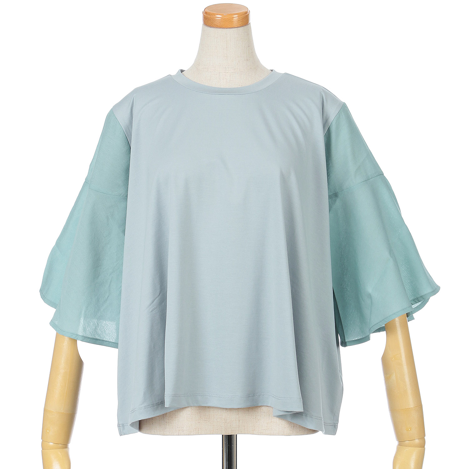 MAFRAIS  シアーコンビフレアースリーブ゛プルオーバー - 画像6