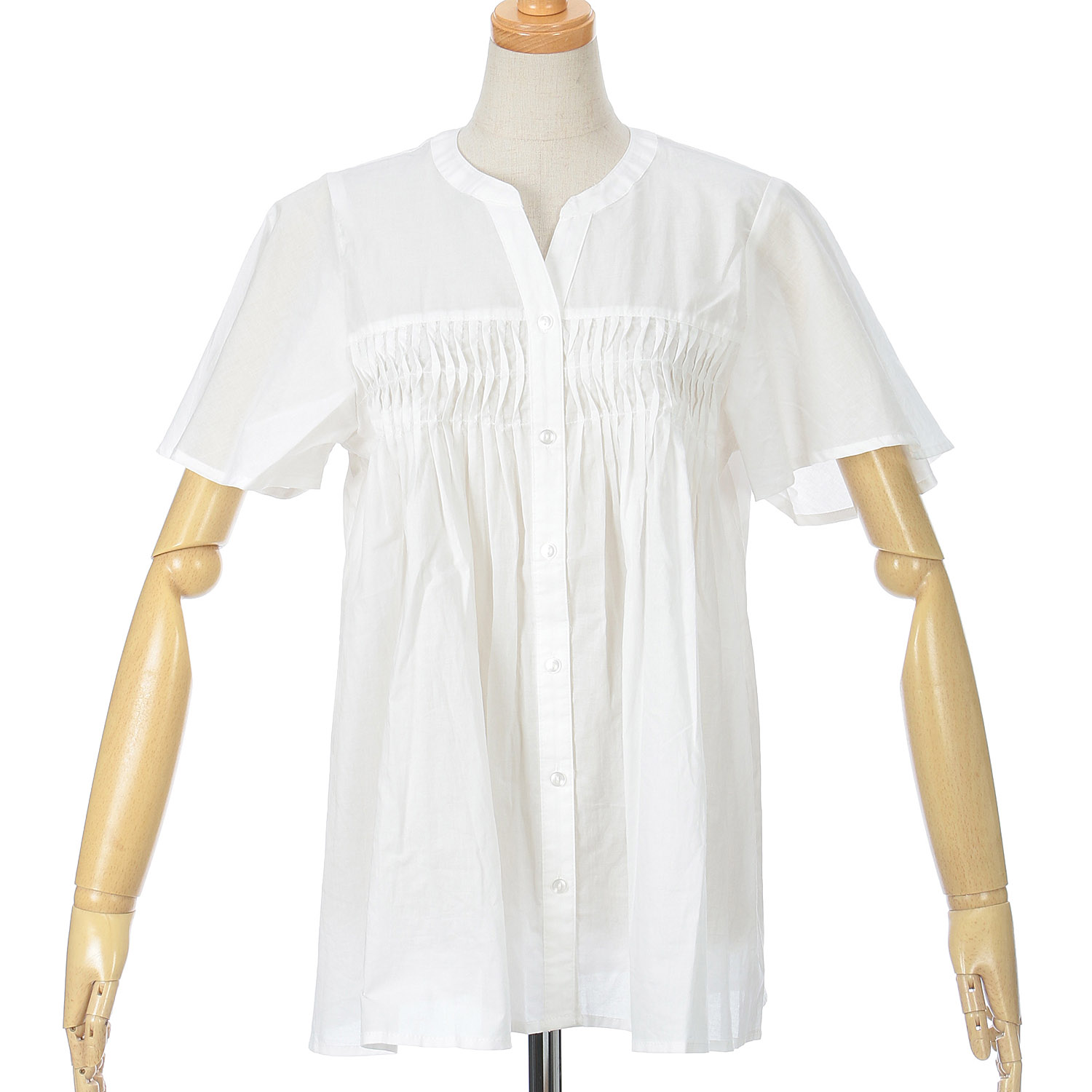 flip flow ピンタックフレンチ袖ブラウス - 画像2