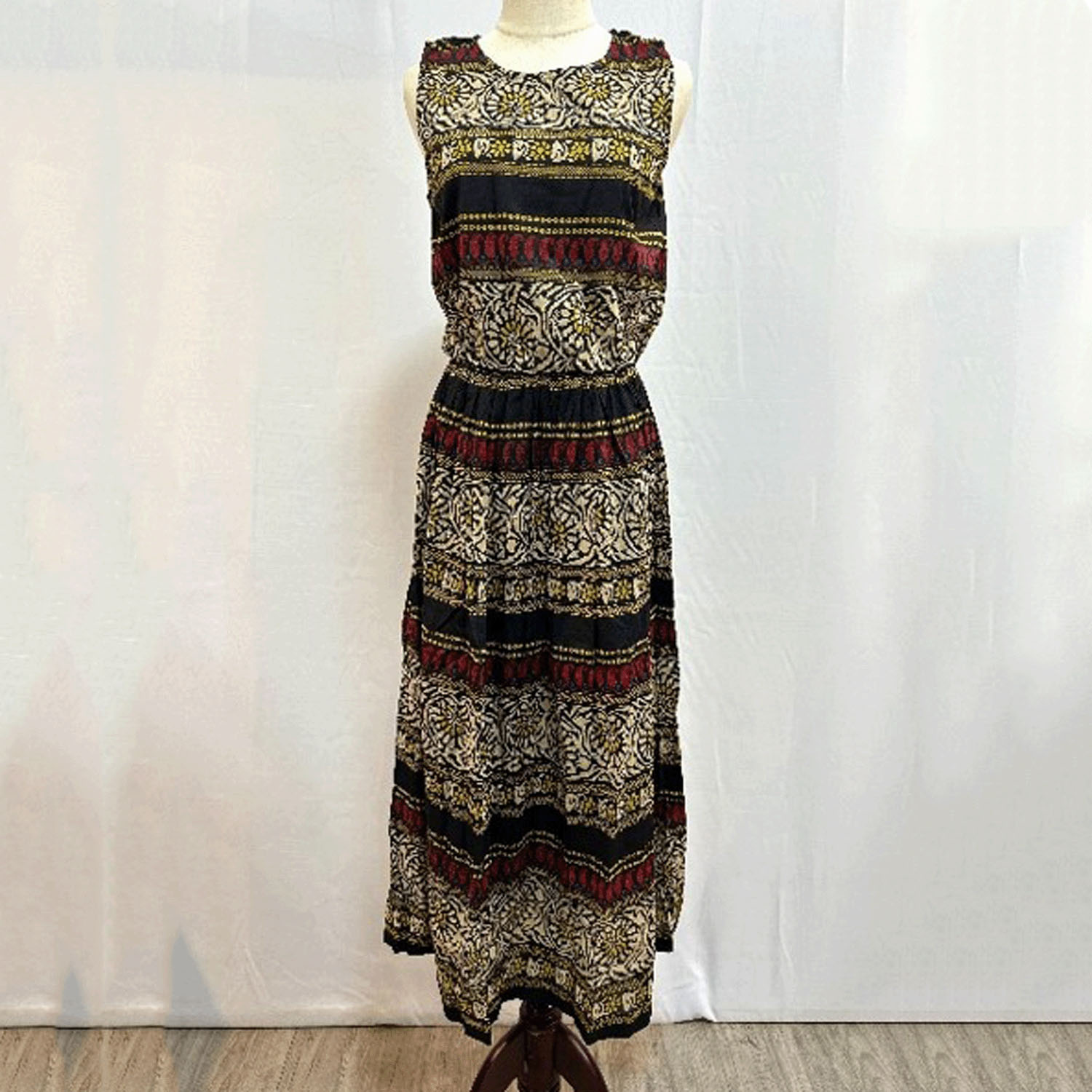 【ETONET限定】fu－dueka：： インド綿花柄ワンピース - 画像4