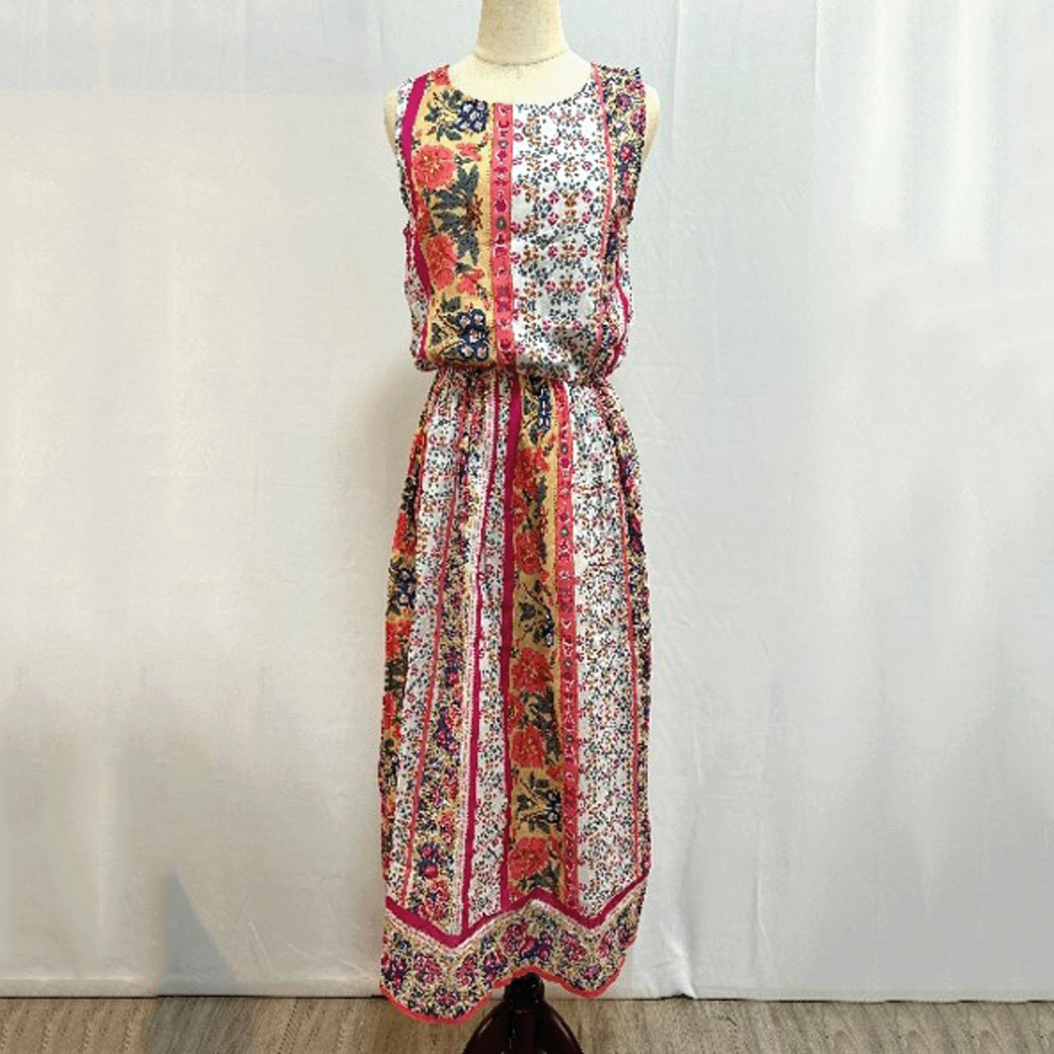 【ETONET限定】fu－dueka：： インド綿花柄ワンピース - 画像6