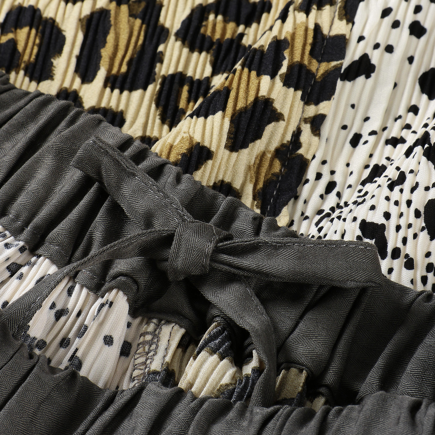 【Insta Live】GENTIL レオパード柄切替スカート - 画像6