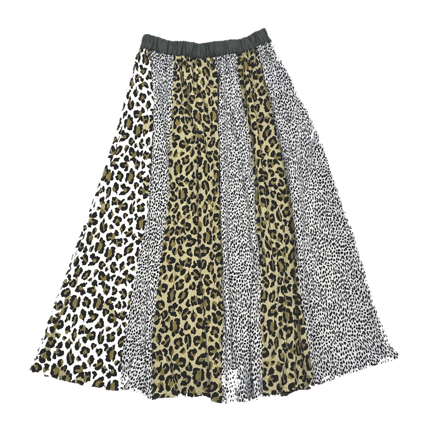 【Insta Live】GENTIL レオパード柄切替スカート - 画像7