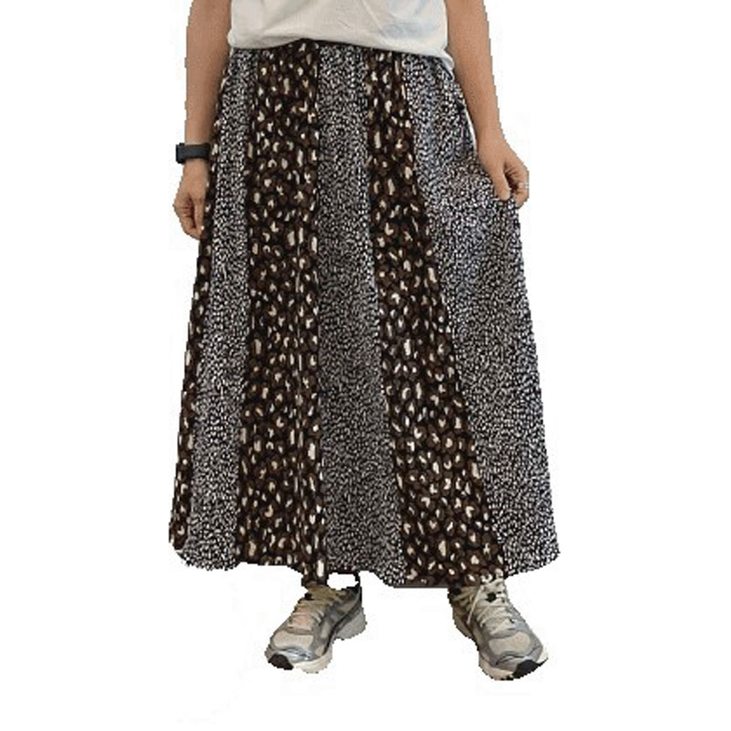 【Insta Live】GENTIL レオパード柄切替スカート