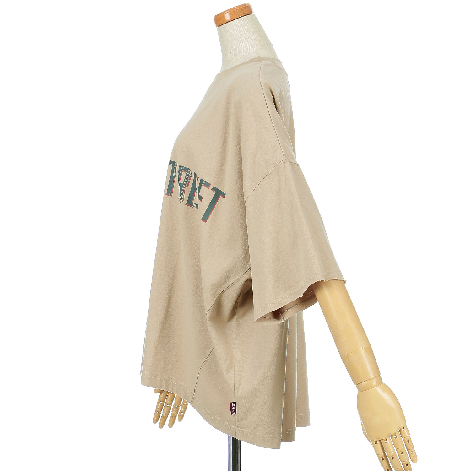 GENTIL ロゴプリントワイドシルエット6分袖プルオーバー - 画像8