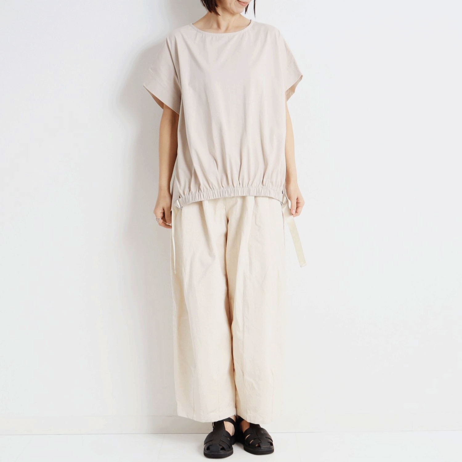 le colis シルケットライク前身布帛プルオーバー - 画像3