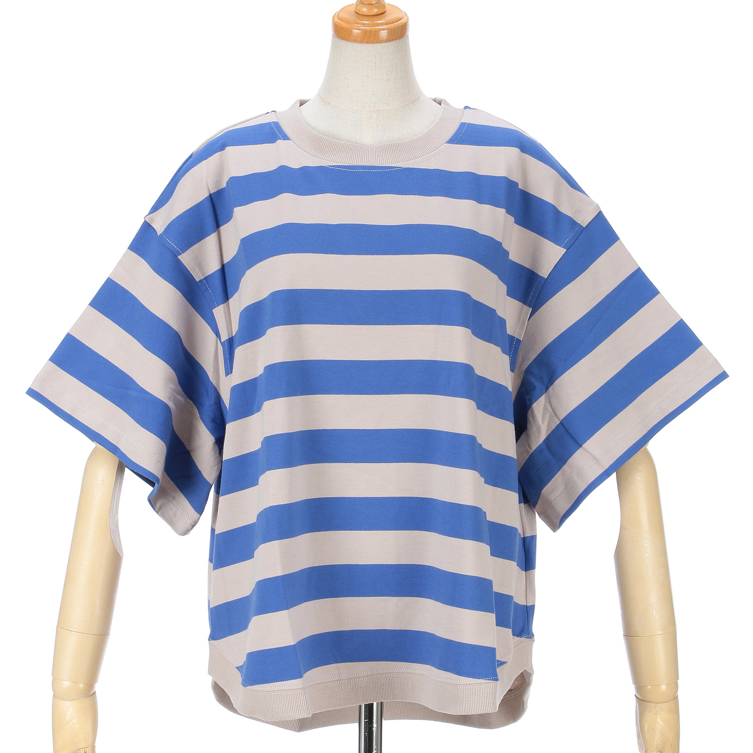 【Insta Live】le colisボーダーまるっとプルオーバー5分袖 - 画像7