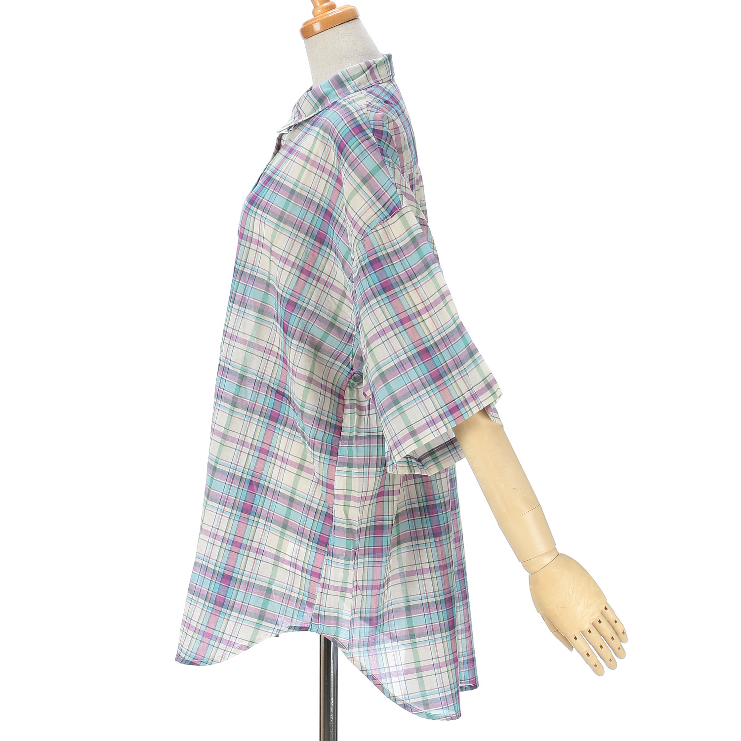 le colis リネンブレンドワイドシャツ5分袖 - 画像6