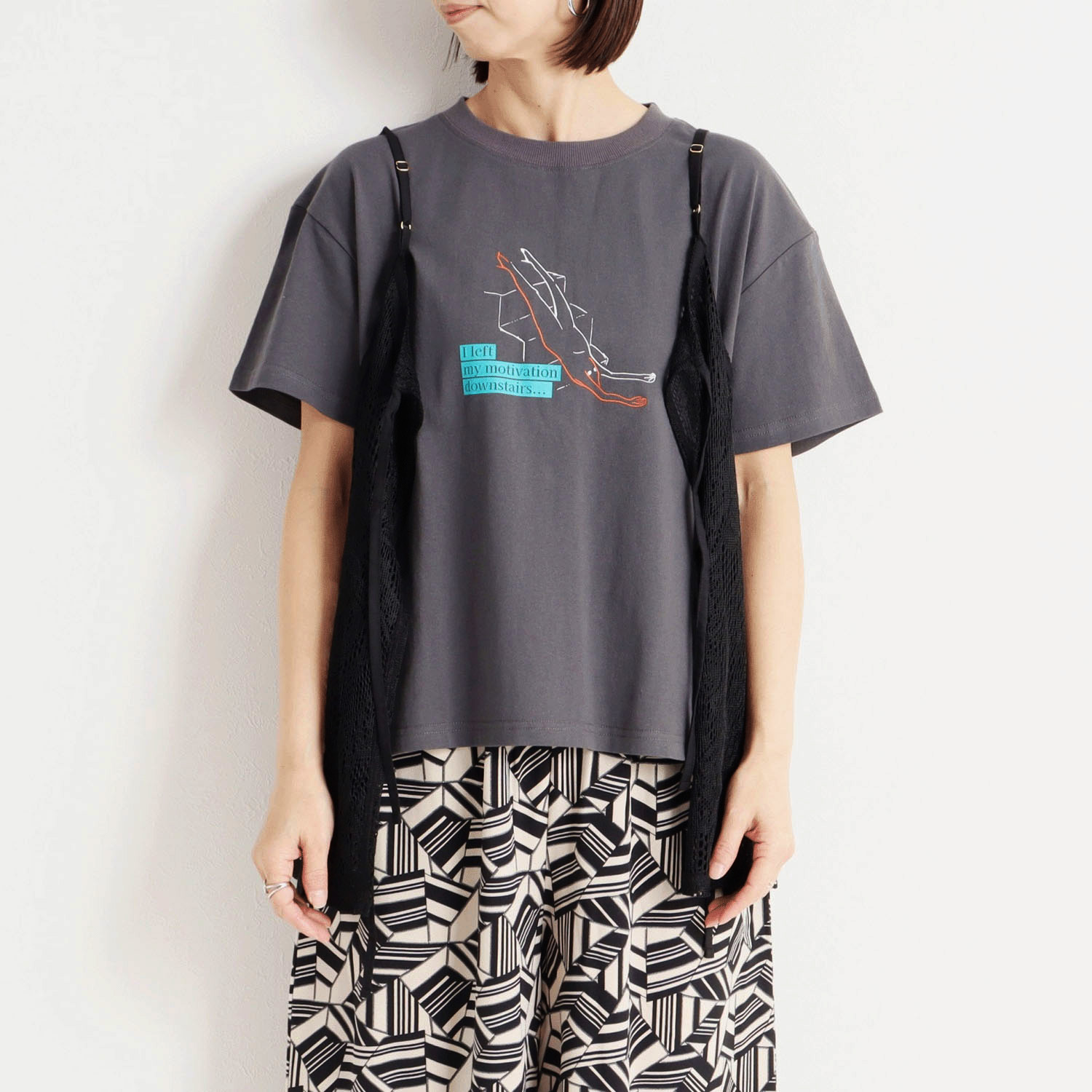 【Insta Live】le colis OE天竺ゆるイラストTEE - 画像4