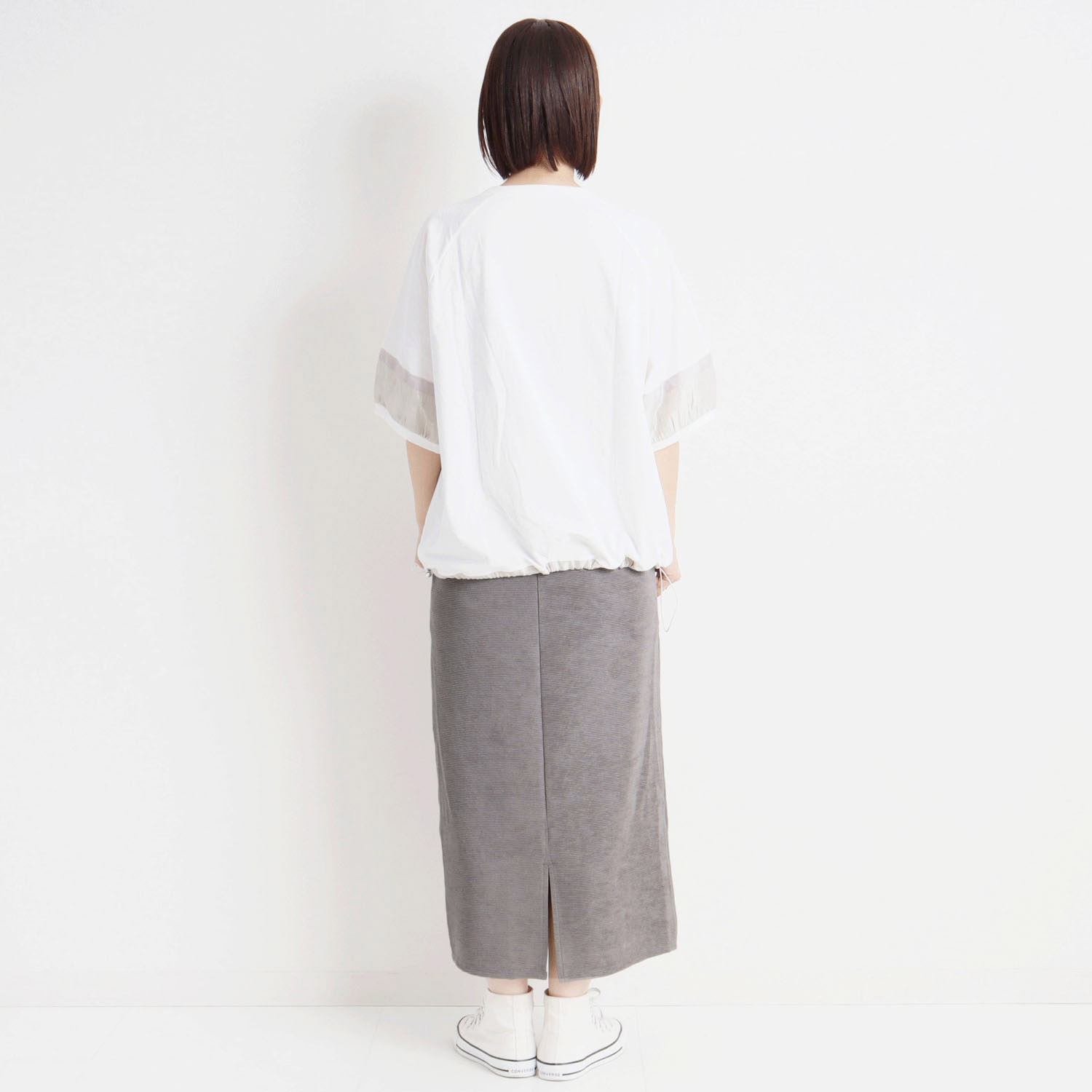 【Insta Live】le colis シャイニーコードナロースカート - 画像4