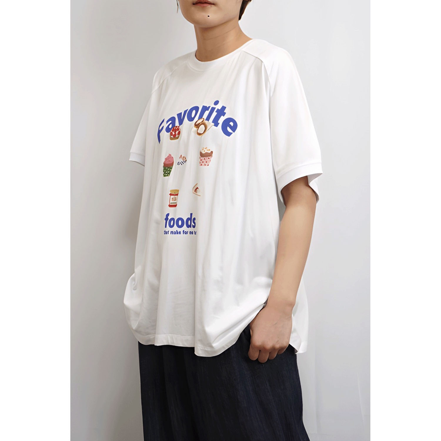 fu－dueka：：変形ワイドプリント花Tee - 画像3