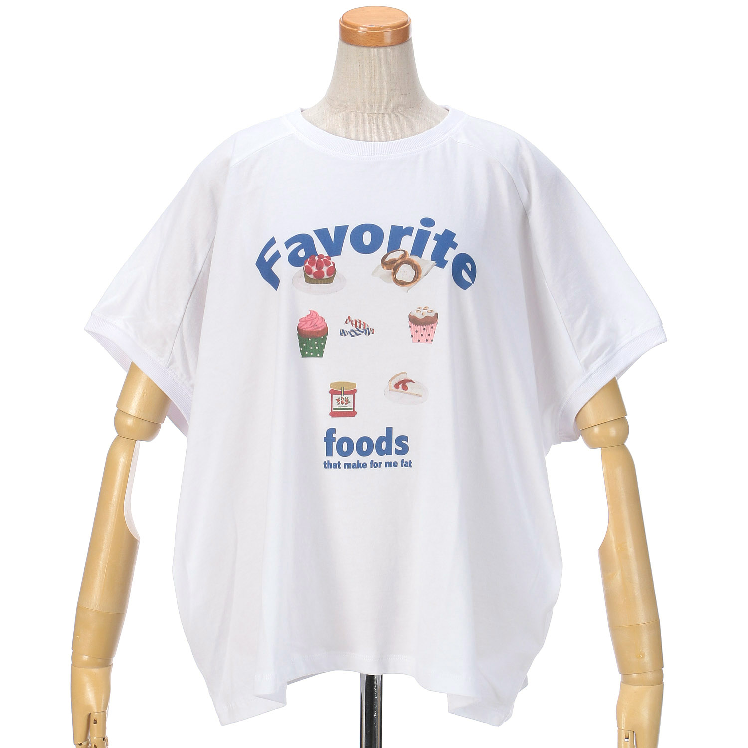 fu－dueka：：変形ワイドプリント花Tee - 画像6