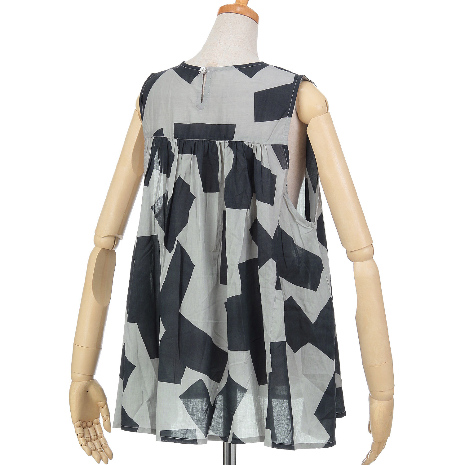 fu－dueka：： 幾何学プリントギャザーチュニック - 画像6