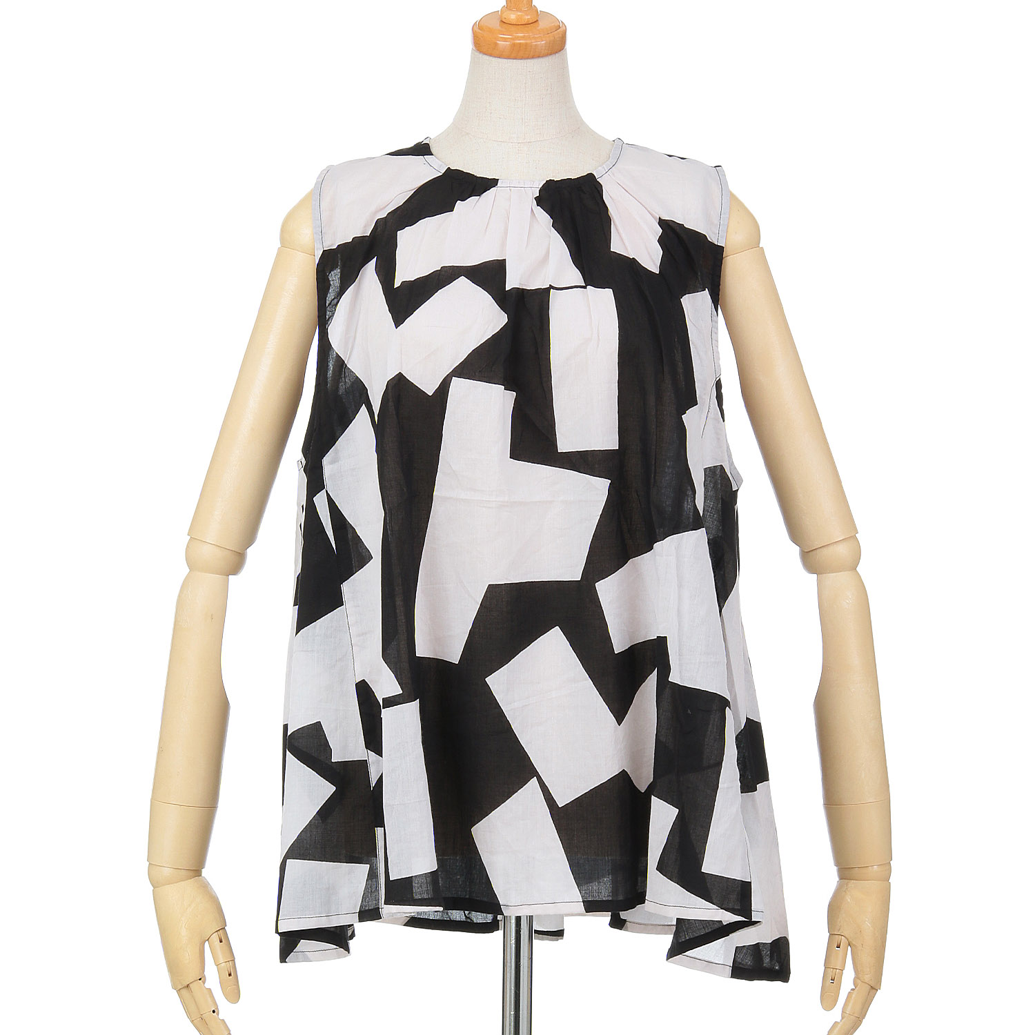 fu－dueka：： 幾何学プリントギャザーチュニック - 画像8