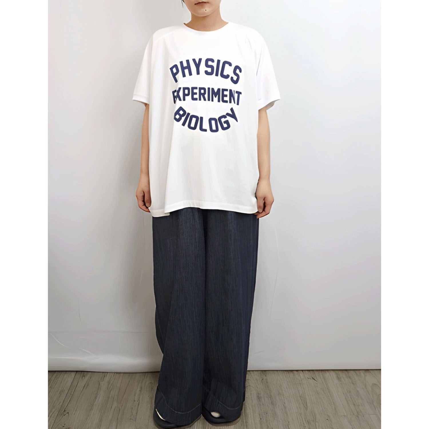 fu－dueka：：変形ワイドロゴプリントTee - 画像2