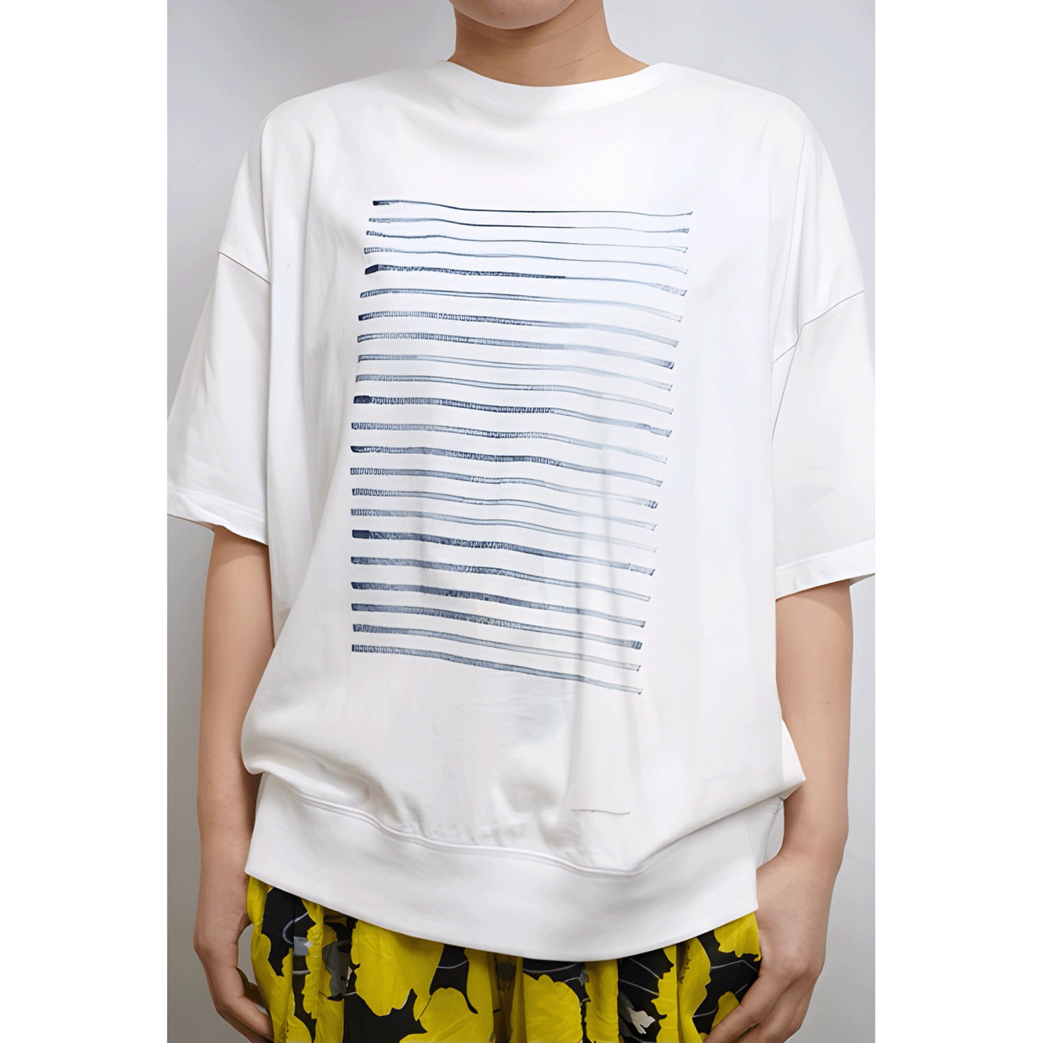 fu－dueka：：リブボーダープリントTee - 画像5