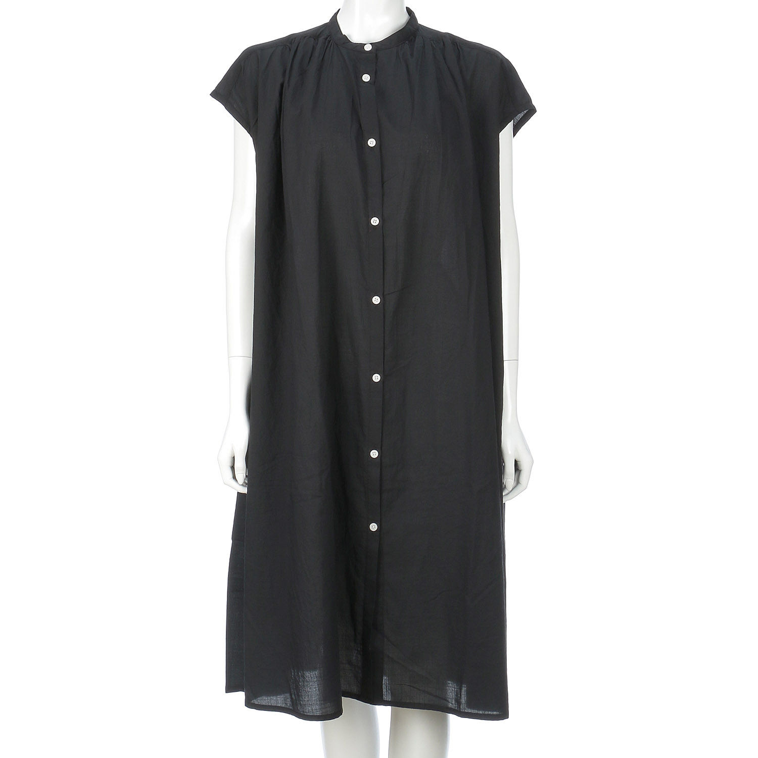 le colis 無地＆プリントフレンチスリーブワンピ - 画像2