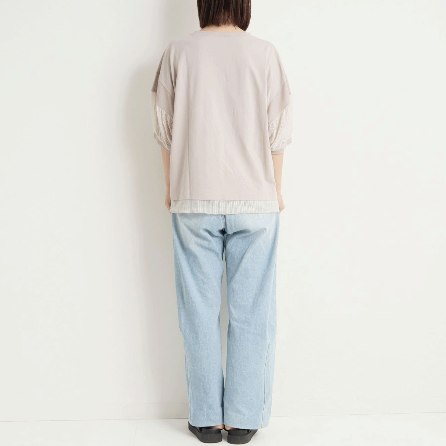 le colis シアーストライプレイヤード風プルオーバー - 画像5