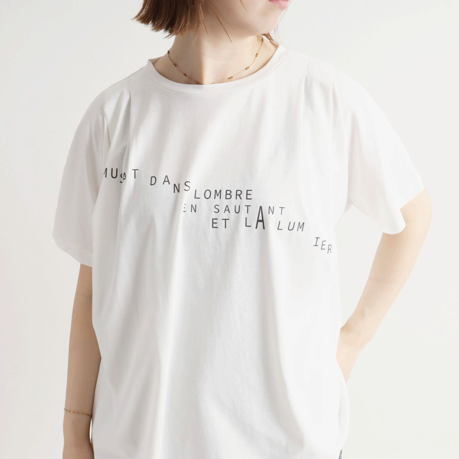 【Insta Live】MAFRAIS タックドレープロゴTEE - 画像3