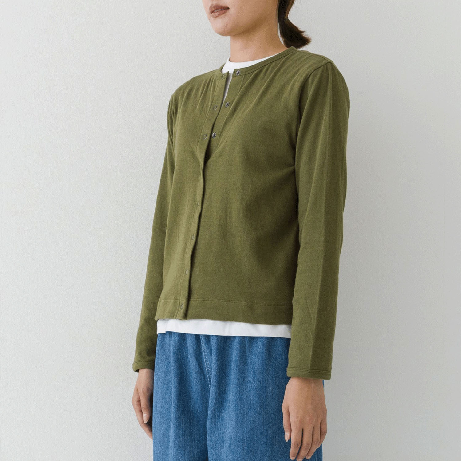 【お取り寄せ】kermu コットン接結天竺クルーネックカーディガン - 画像24