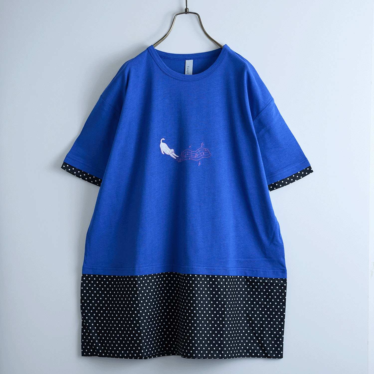 Emago ねこミュージック刺繍チュニック - 画像3