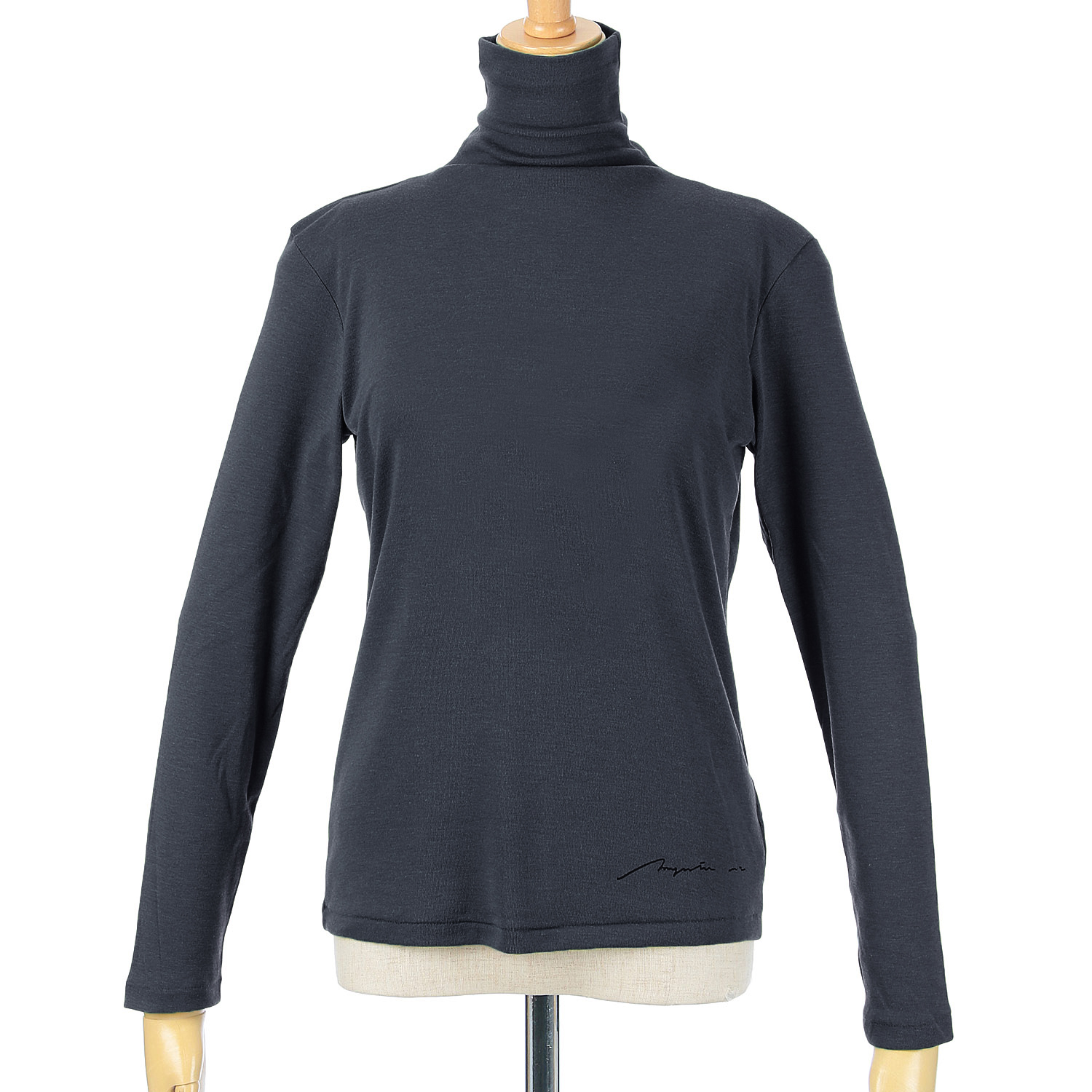 マゼンタ フライス12cmボトルネック長袖 - 画像44