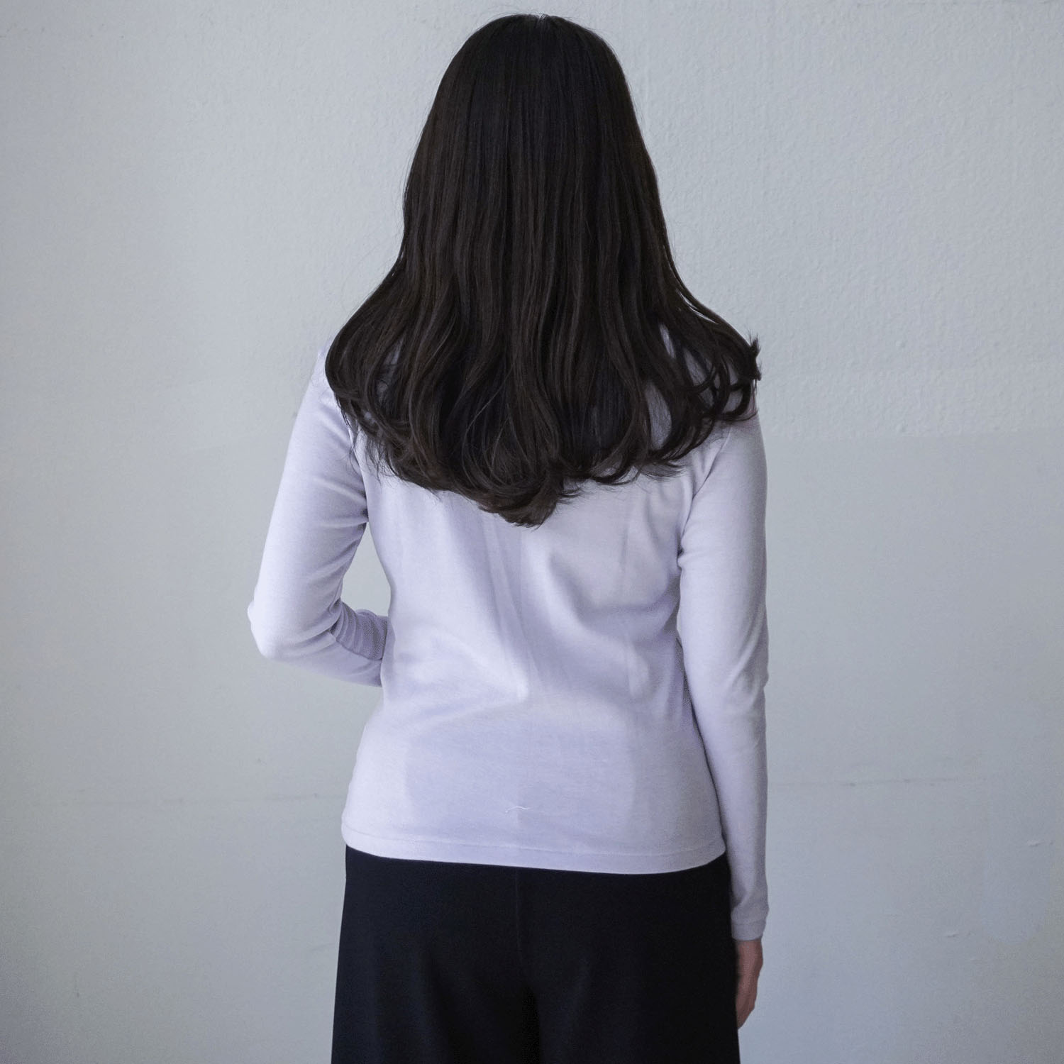 マゼンタ フライス12cmボトルネック長袖 - 画像52