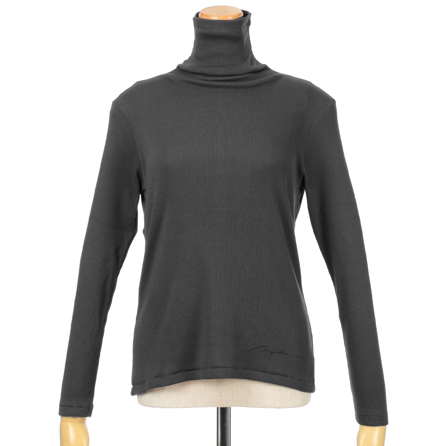 【Insta Live】マゼンタ テレコ12cmボトルネック長袖 - 画像14