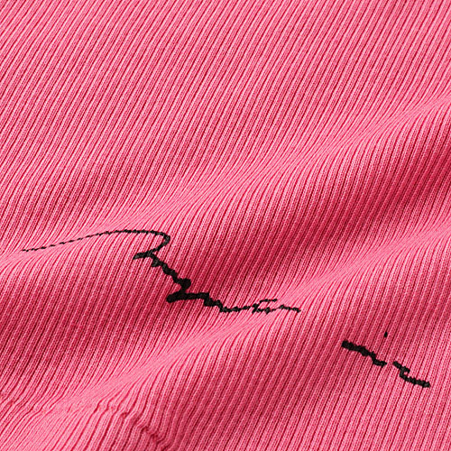 【Insta Live】マゼンタ テレコ12cmボトルネック長袖 - 画像28