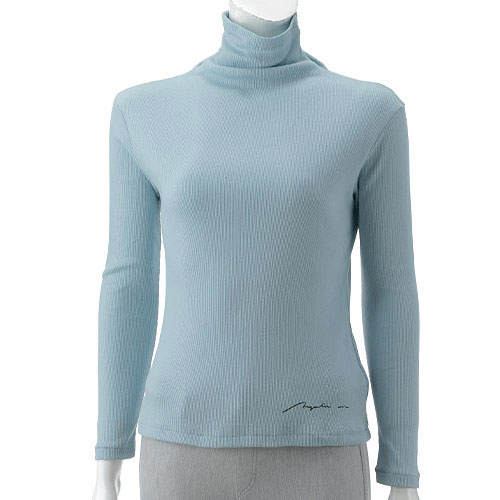 【Insta Live】マゼンタ テレコ12cmボトルネック長袖 - 画像31