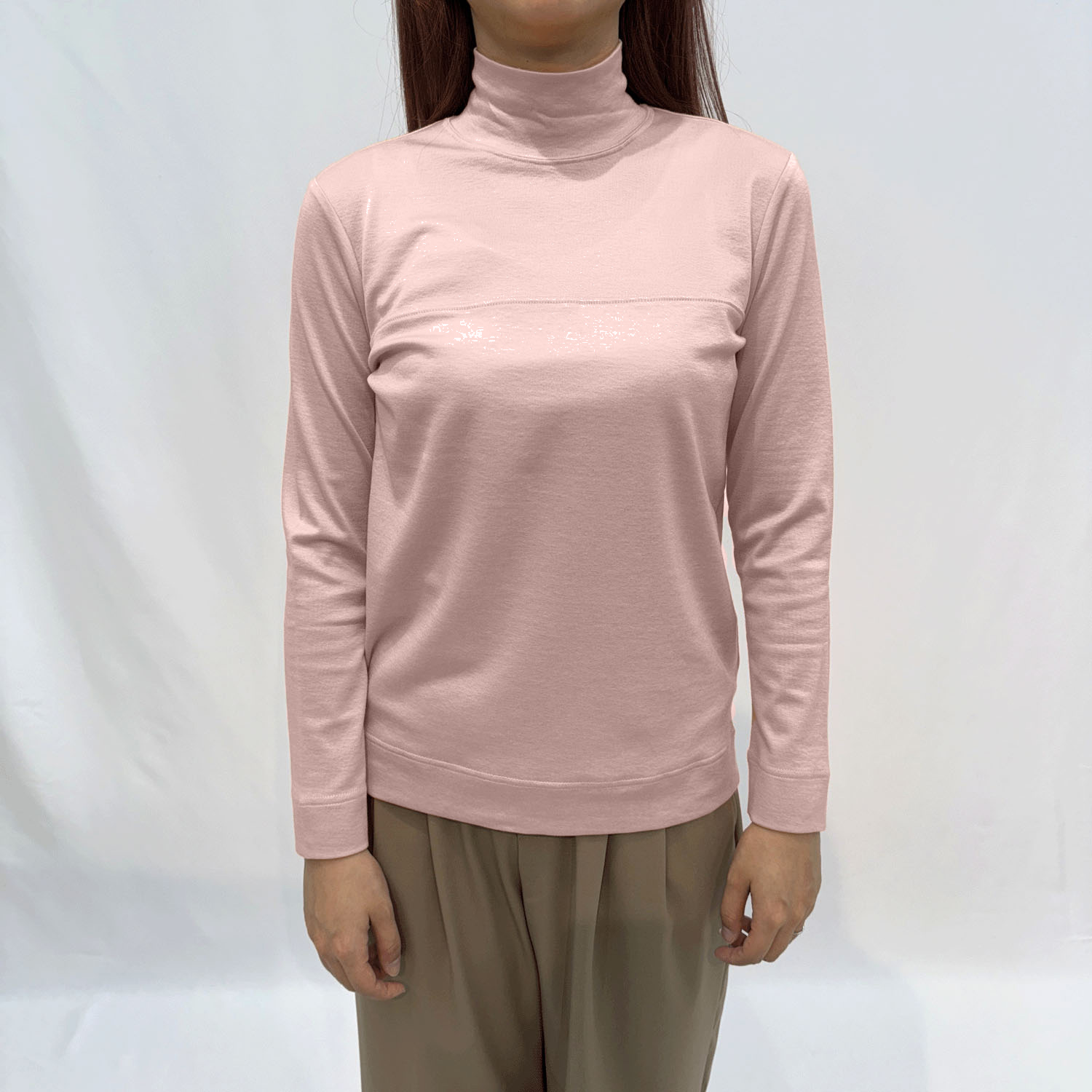 セルロース片袋胸切替ハイネック - 画像7