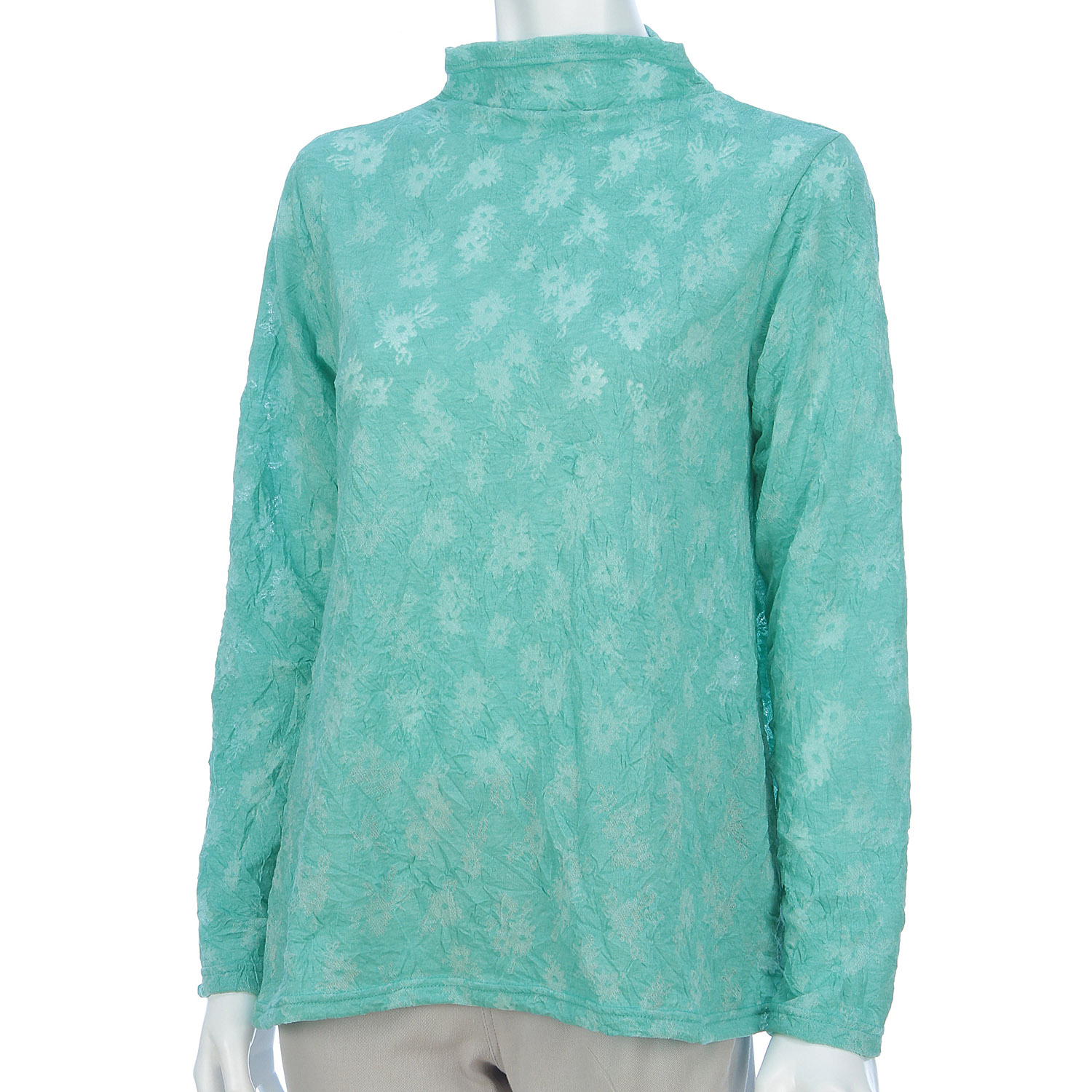 フレアーボトルネックカットソー - 画像10