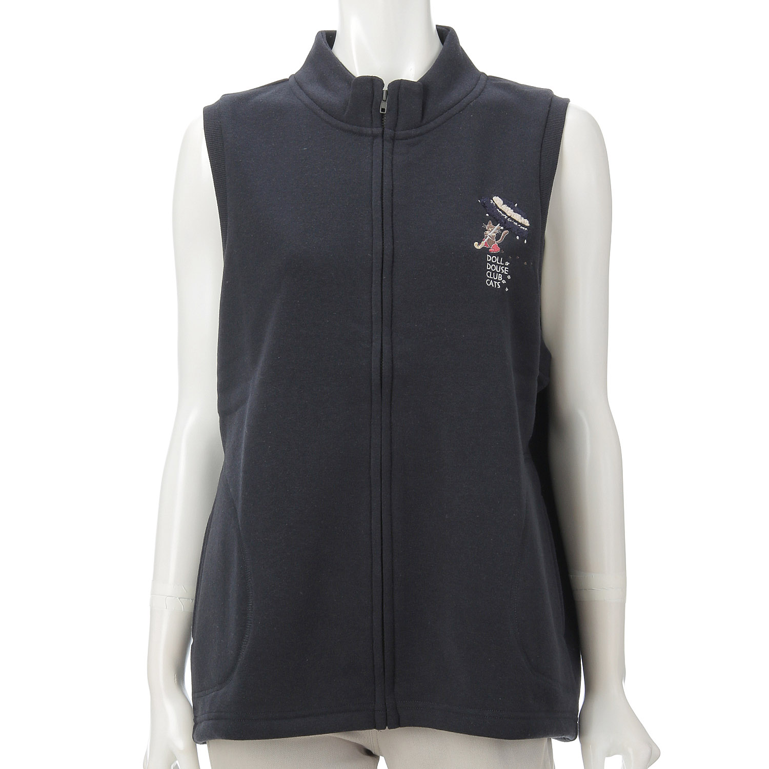DDCLUB 裏起毛ベスト ネコアンブレラ - 画像8